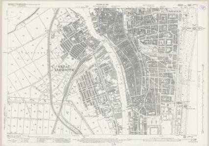 Norfolk LXXVIII.3 (includes: Bradwell; Gorleston; Great Yarmouth) - 25 Inch Map