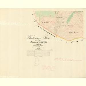 Zanaschowitz - m3546-1-004 - Kaiserpflichtexemplar der Landkarten des stabilen Katasters