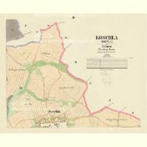 Koschla (Kožla) - c3476-1-003 - Kaiserpflichtexemplar der Landkarten des stabilen Katasters