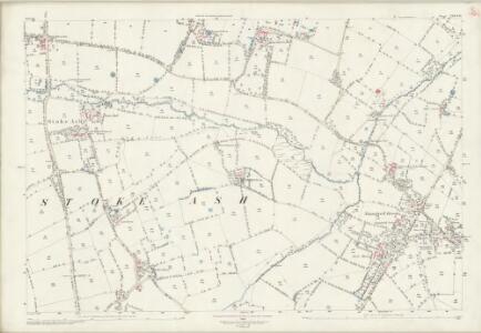 Suffolk XXXVI.10 (includes: Braiseworth; Stoke Ash; Thorndon; Thornham Magna) - 25 Inch Map