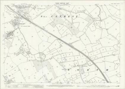 Kent XLVIII.7 (includes: Sandwich; Worth) - 25 Inch Map