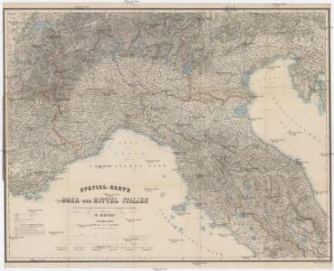 Special-Karte von Ober- und Mittel-Italien