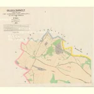 Olbramowitz - c5411-1-001 - Kaiserpflichtexemplar der Landkarten des stabilen Katasters