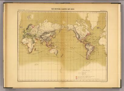 Le Monde connu en 1550.