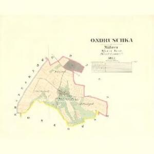 Ondruschka - m2145-1-001 - Kaiserpflichtexemplar der Landkarten des stabilen Katasters