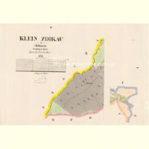 Klein Zdikau - c9229-1-001 - Kaiserpflichtexemplar der Landkarten des stabilen Katasters