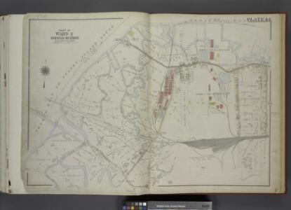 Part of Ward 3. [Map bound by State Line, Richmond    Terrace (Shore RD), Arlington Ave, Baltimore and Ohio Railroad, Western Ave,     Washington Ave, Old Place Creek]