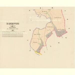 Radimowitz - c6349-1-002 - Kaiserpflichtexemplar der Landkarten des stabilen Katasters