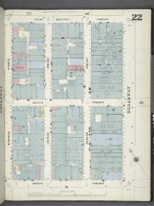 Manhattan, V. 1, Plate No. 22 [Map bounded by W. Houston St., Broadway, Spring St., Wooster St.]