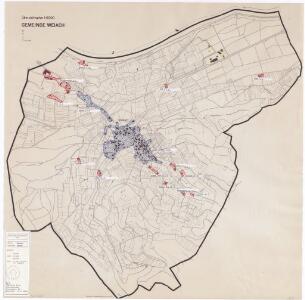 Weiach: Definition der Siedlungen für die eidgenössische Volkszählung am 01.12.1970; Siedlungskarte