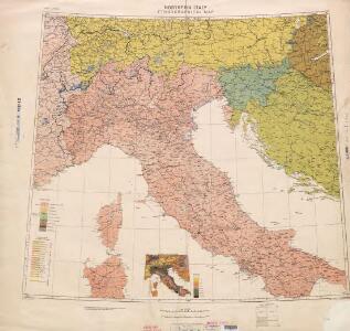 Ethnographical map (Eastern Europe). Northern Italy 1918