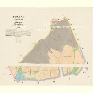 Foslau (Hwozdo) - c2447-1-001 - Kaiserpflichtexemplar der Landkarten des stabilen Katasters