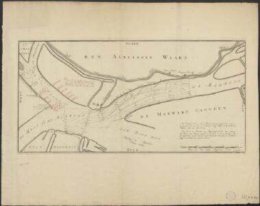 [Map of the river Merwede near Dordrecht]
