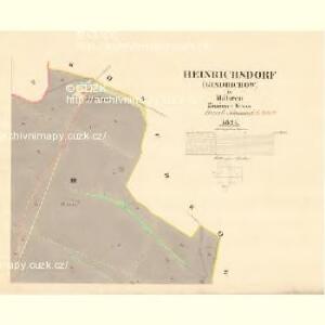 Heinrichsdorf (Gindrichow) - m1112-1-003 - Kaiserpflichtexemplar der Landkarten des stabilen Katasters