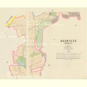 Elhenitz (Elhenic) - c3911-1-004 - Kaiserpflichtexemplar der Landkarten des stabilen Katasters