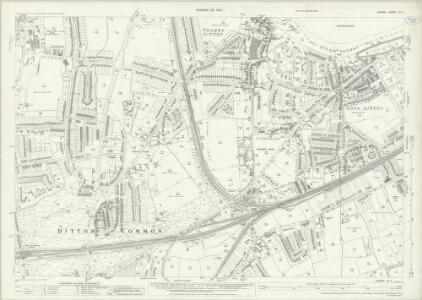 Surrey XII.7 (includes: Thames Ditton) - 25 Inch Map