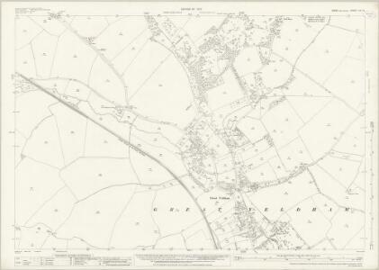 Essex (New Series 1913-) n X.13 (includes: Great Yeldham; Tilbury Juxta Clare) - 25 Inch Map