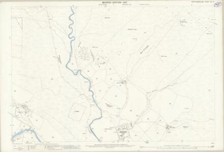 Northumberland (Old Series) XLII.14 (includes: Rochester Ward; Troughend) - 25 Inch Map