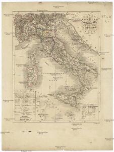 Karte von Italien und Dalmatinischen Küste