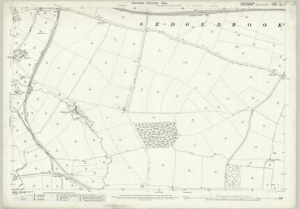 Leicestershire III.9 (includes: Barrowby; Bottesford; Sedgebrook) - 25 Inch Map