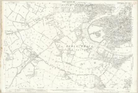 OLD ORDNANCE SURVEY MAP SHREWSBURY NORTH 1900 DITHERINGTON GREENFIELDS MONKMOOR 
