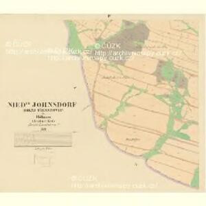 Nieder Johnsdorf (Dolnj Třessnowec) - c1402-1-003 - Kaiserpflichtexemplar der Landkarten des stabilen Katasters