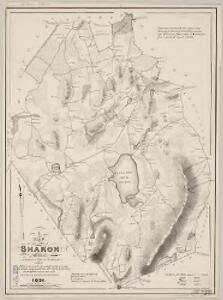 A map of the town of Sharon, Mass. : formerly a part of Stoughton