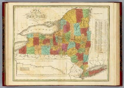 Map Of The State Of New York.