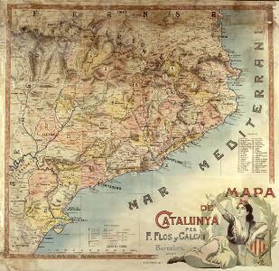 Mapa de Catalunya / per F. Flos y Calcat