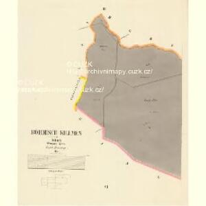 Böhmisch Killmes - c0987-1-003 - Kaiserpflichtexemplar der Landkarten des stabilen Katasters