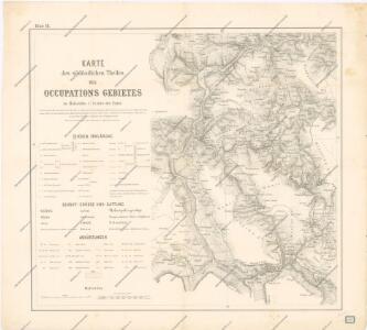 Karte des südlichen Theiles des Occupationsgebietes blatt III.
