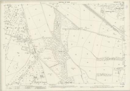 Hampshire and Isle of Wight LXXIV.7 (includes: Curbridge; Fareham) - 25 Inch Map