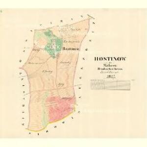 Hostinow - m0850-1-001 - Kaiserpflichtexemplar der Landkarten des stabilen Katasters