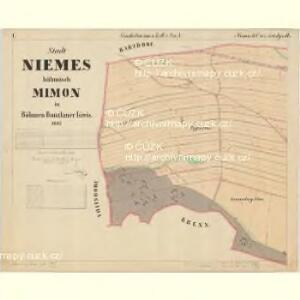 Niemes - c4687-1-003 - Kaiserpflichtexemplar der Landkarten des stabilen Katasters