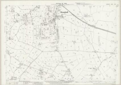 Altrincham Dunhamtown Lower Houses old map Cheshire 1911: 18NW 