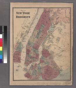 Plate 6: Plan of New York and Brooklyn.