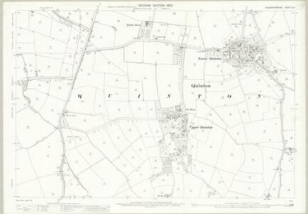 Gloucestershire IV.9 (includes: Long Marston; Pebworth; Quinton) - 25 Inch Map