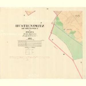 Hustienowitz (Hustenowice) - m0937-1-003 - Kaiserpflichtexemplar der Landkarten des stabilen Katasters