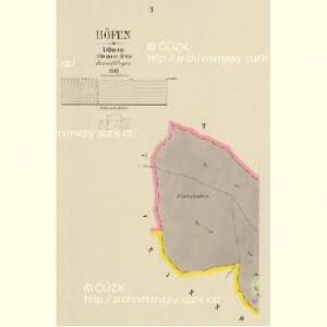 Höfen - c1631-1-002 - Kaiserpflichtexemplar der Landkarten des stabilen Katasters