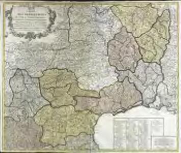 Carte des departements de l'Aude, du Tarn, de l'Hérault, du Gard de l'Aveiron, de la Lozerre de l'Ardèche, de la Haute Loire