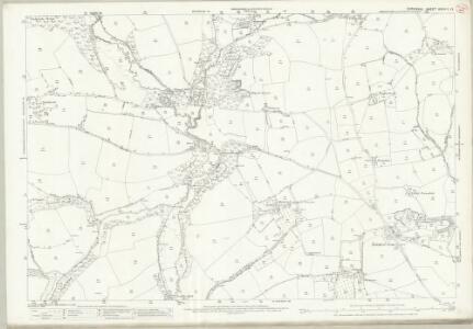 Cornwall XXXVII.13 (includes: Landrake with St Erney; Menheniot; Quethiock; St Germans) - 25 Inch Map