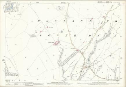 Lancashire XLVI.3 (includes: Bowland Forest Low; Bowland With Leagram) - 25 Inch Map