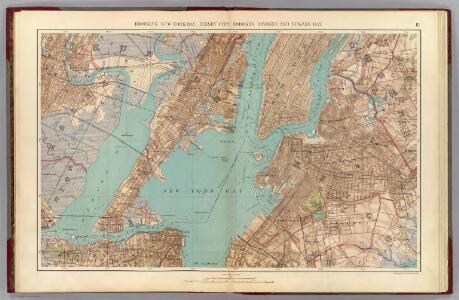Brooklyn, N.Y. Bay, Jersey City, Hoboken, Bayonne, Newark Bay.
