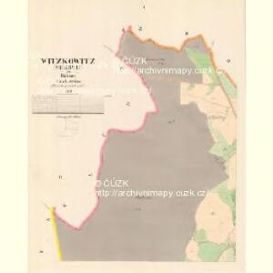 Witzkowitz (Wickowic) - c8560-1-001 - Kaiserpflichtexemplar der Landkarten des stabilen Katasters