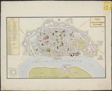 Plan de la ville et citadelle d'Anvers