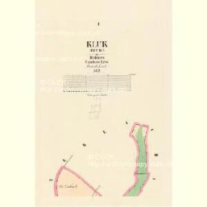 Kluk (Kluki) - c3189-1-001 - Kaiserpflichtexemplar der Landkarten des stabilen Katasters