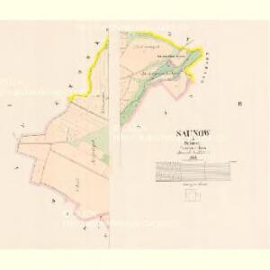 Saunow - c7151-1-001 - Kaiserpflichtexemplar der Landkarten des stabilen Katasters