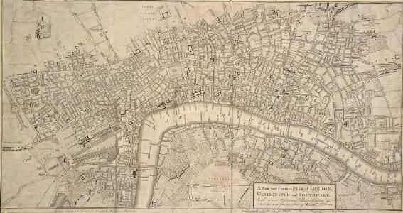 A New and Correct PLAN of LONDON, WESTMINSTER and SOUTHWARK, with several Additional Improvements, not in any former Survey