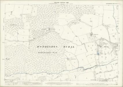Hertfordshire XXXVI.8 (includes: Brickendon Liberty; Hoddesdon) - 25 Inch Map