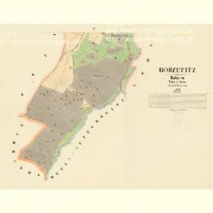 Borzetitz - c0411-1-003 - Kaiserpflichtexemplar der Landkarten des stabilen Katasters